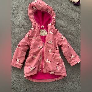 Hatley Little Kids Zip Up Raincoat with hood and pockets